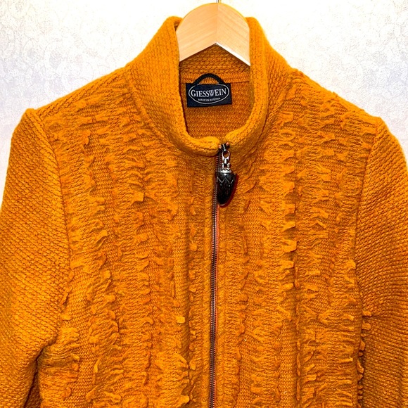 NWOT GIESSWEIN CARDIGAN IN CAMEL - Picture 2 of 7